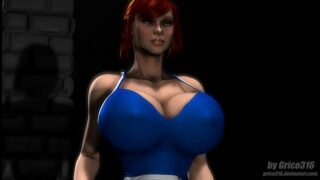 Giantess growth breast expansion
